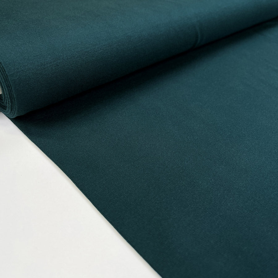 Modal French Terry Alpine Green Elastane Slinky Knit Jersey Fabric Bolt