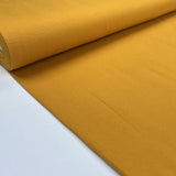Modal French Terry Ochre Yellow Elastane Slinky Knit Jersey Fabric Bolt