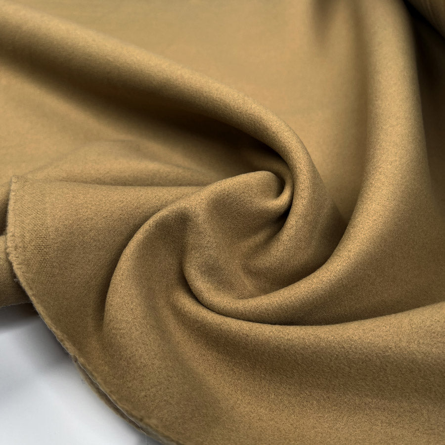 Morbido Camel Coating Wool Cashmere Italian Fabric CU