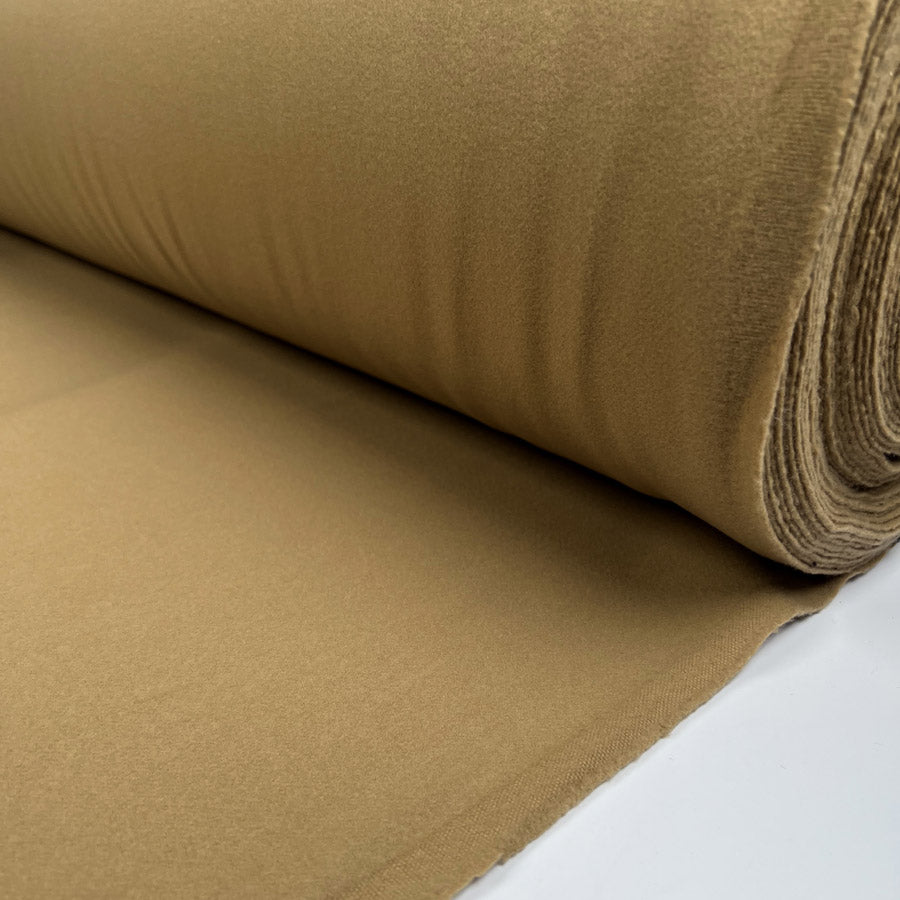 Morbido Camel Coating Wool Cashmere Italian Fabric Roll