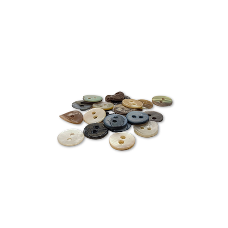 Mother of Pearl Shell Buttons 10mm PK20 CU