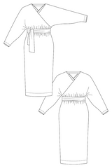 Named kajo batwing wrap sweater dress uk 4-28