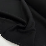 Nero Opaco Wool Cashmere Italian Black Coating Fabric CU