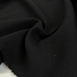 Nero Testura Wool Cashmere Black Italian Pattern Coating Fabric CU