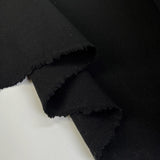 Nero Testura Wool Cashmere Black Italian Pattern Coating Fabric Fold