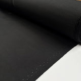 Night Time Silk Black Plain Woven Dress Fabric Roll