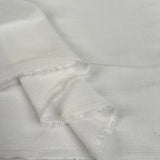 Open Knit Cotton White Woven Fabric Fold