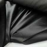 Shiny Viscose Polyester Black Dressmaking Fabric Pedigree Satin Stretch