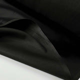 Shiny Viscose Polyester Black Dressmaking Fabric Pedigree Satin Fold