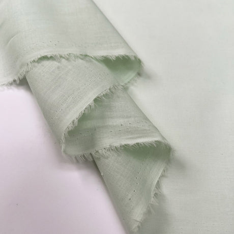 Pennine Cotton Lawn Aqua Plain Woven Fine Lightweight Dress Fabric Fold