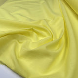 Pennine Cotton Lawn Canary Yellow Plain Woven Fine Lightweight Dress Fabric CU