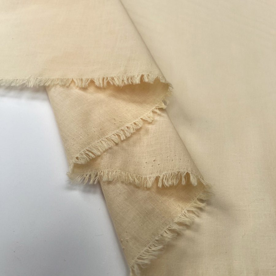 Pennine Cotton Lawn Salmon Plain Woven Fine Lightweight Dress Fabric Fold
