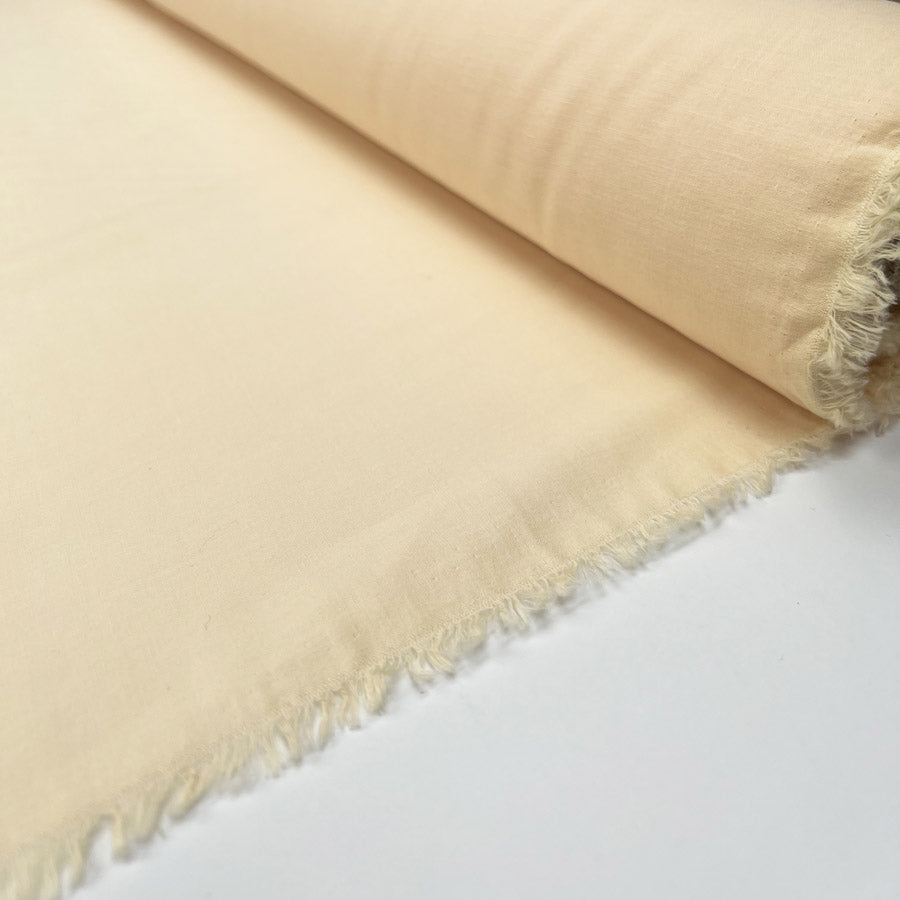 Pennine Cotton Lawn Salmon Plain Woven Fine Lightweight Dress Fabric Roll