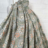 Green Floral Print Dress Fabric Pima Cotton Lawn Orchard Vine Mannequin