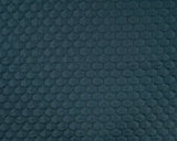 Pebble Quilt Petrol Plain Water Repellent Fabric fabric