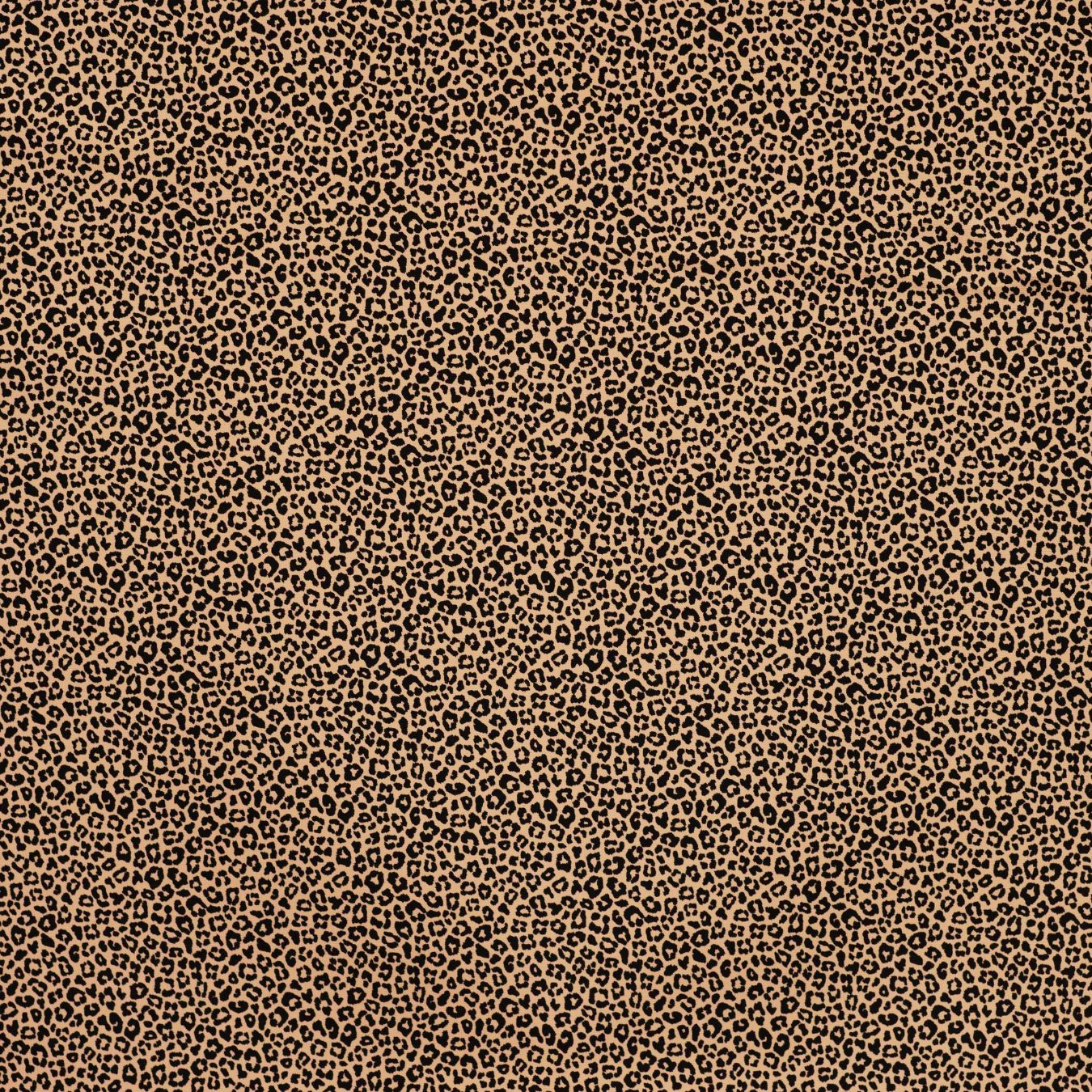 Pocket Panther Coral Animal Print Knitted Cotton Jersey 200gsm Dress Fabric Flat
