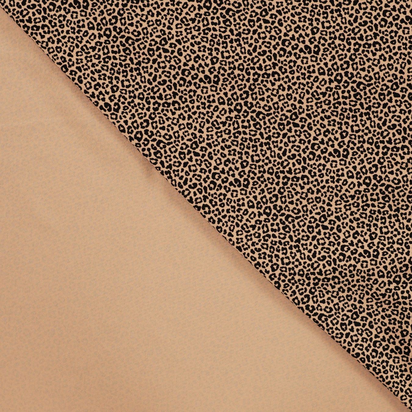 Pocket Panther Coral Animal Print Knitted Cotton Jersey 200gsm Dress Fabric Fold