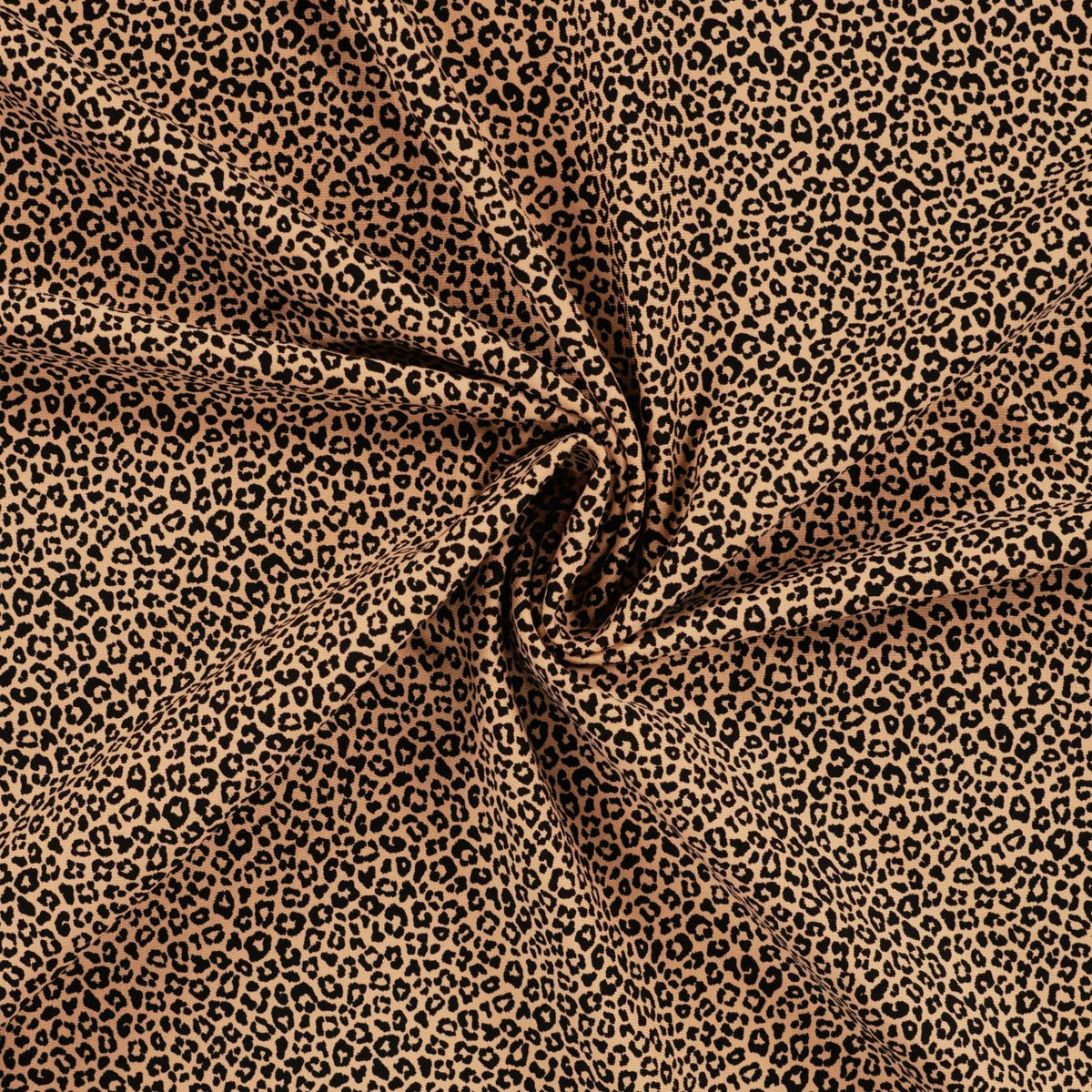 Pocket Panther Coral Animal Print Knitted Cotton Jersey 200gsm Dress Fabric Swirl