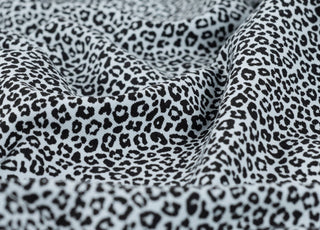 Pocket Panther Haze Animal Print Knitted Cotton Jersey 200gsm Dress Fabric CU