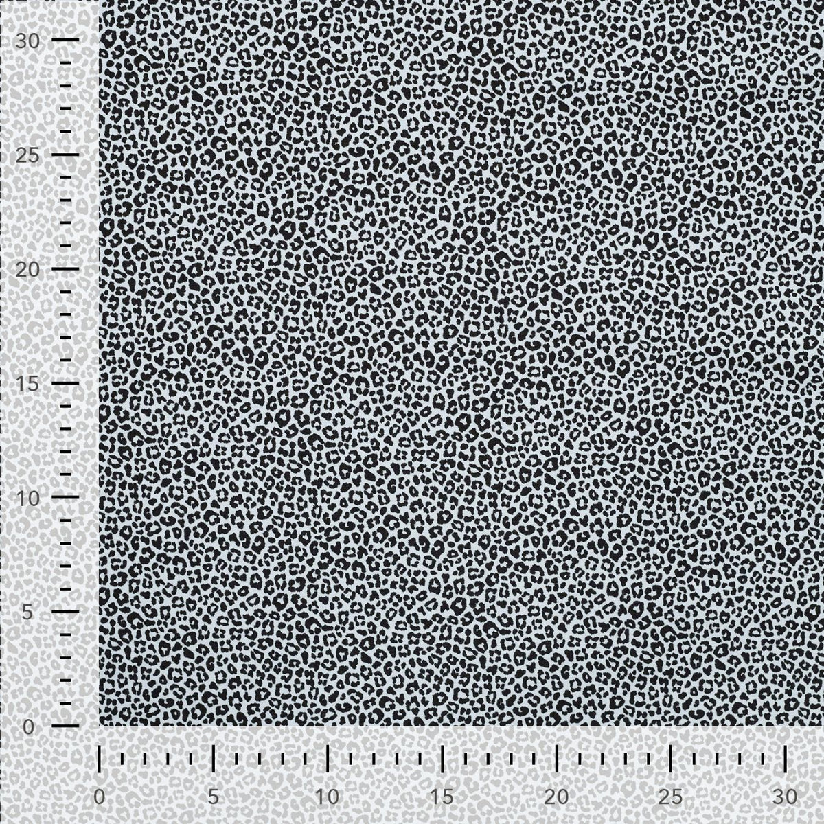 Pocket Panther Haze Animal Print Knitted Cotton Jersey 200gsm Dress Fabric Ruler