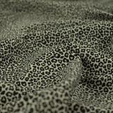 Pocket Panther Khaki Animal Print Knitted Cotton Jersey 200gsm Dress Fabric CU