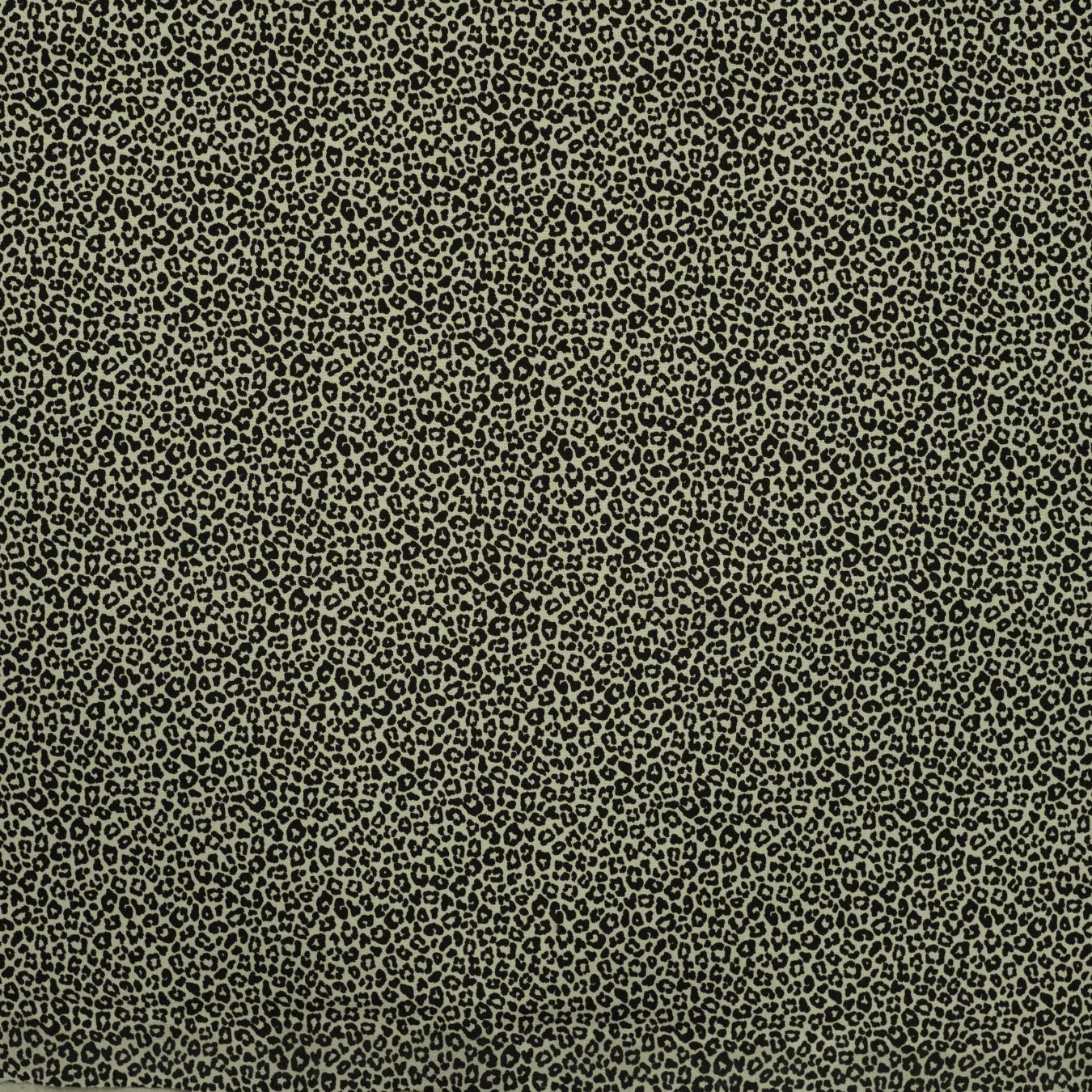 Pocket Panther Khaki Animal Print Knitted Cotton Jersey 200gsm Dress Fabric Flat