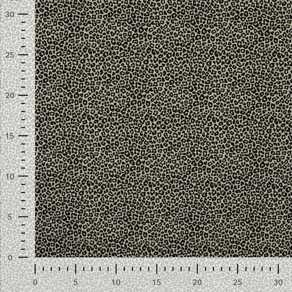 Pocket Panther Khaki Animal Print Knitted Cotton Jersey 200gsm Dress Fabric Ruler