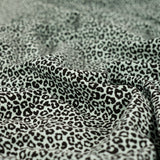 Pocket Panther Mint Animal Print Knitted Cotton Jersey 200gsm Dress Fabric CU