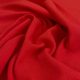 Scarlet Red Stretch Crepe Dress Fabric 248gsm Barca Crepe