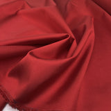 Poppy Red Silk Wool Blend Plain Woven Dress Fabric CU