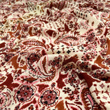 French Viscose Blend Pink Floral Print Dress Fabric Pretty Millie CU