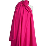 Fuschia Cotton Linen Blend Plain Woven Fabric Proper Graft - Pink Mannequin