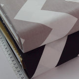 RileyBlake MegaChevron Grey Black Cotton Dress Fabric Group
