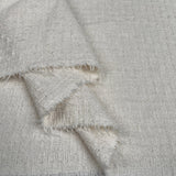 Sackcloth White Cotton Viscose Polyamide Loosely Woven Fabric Fold