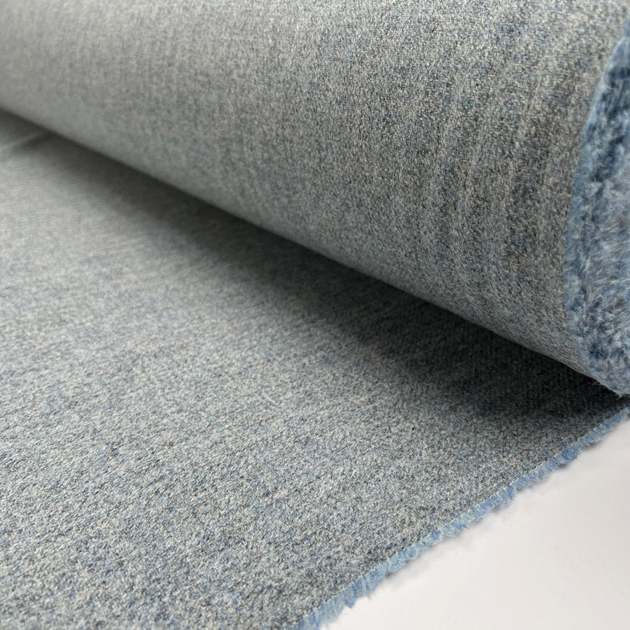 Saltaire Wool Baby Blue British Yorkshire Woven Marl Jacketing Fabric Roll