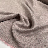 Saltaire Wool Blush Yorkshire Woven Marl Jacketing Fabric CU