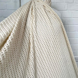 Sandy Shores Cotton Poly Cream Spanish Open Knit Fabric Mannequin