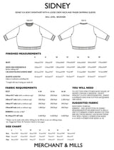 Merchant & Mills - Sidney Sweatshirt Pattern (UK 6-18)
