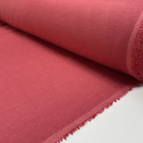 Signature Linen Pink Plain Woven Dress Fabric Roll