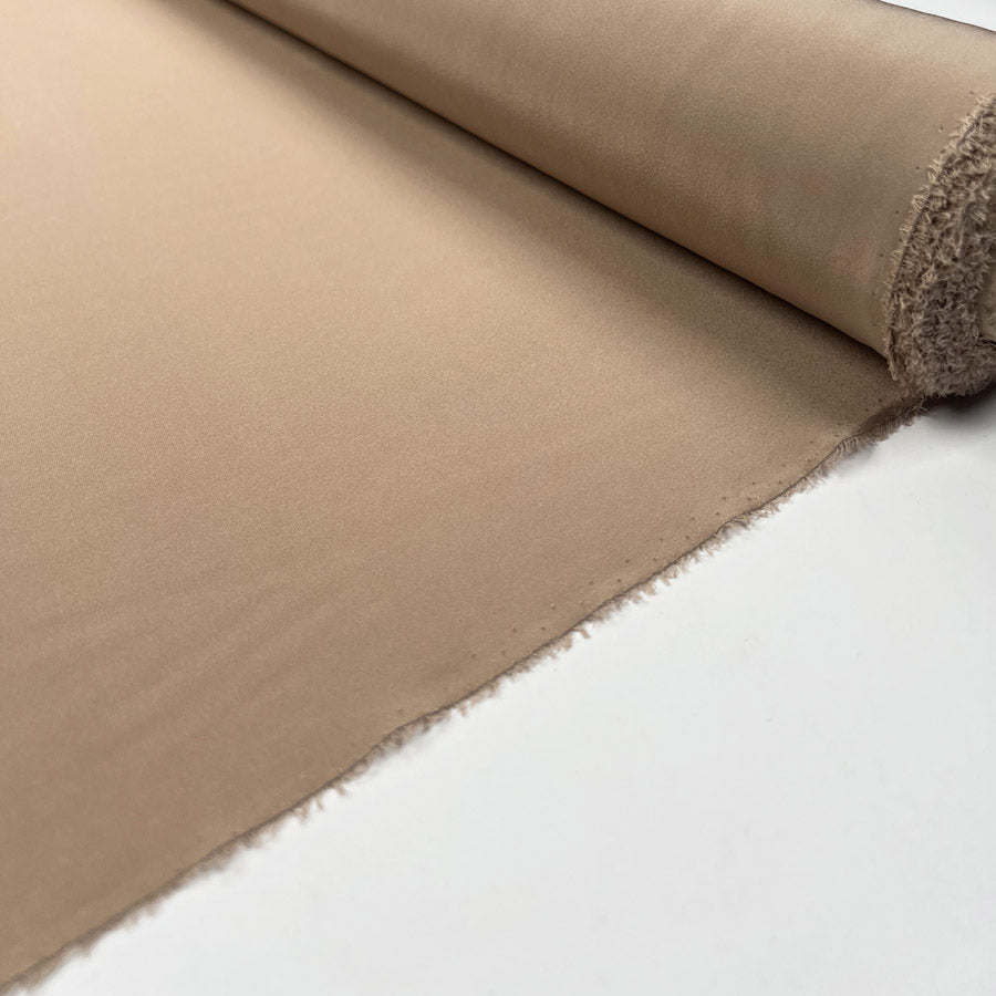 Silk Crepe De Chine 16 Momme Nude Ex Designer Italian Deadstock Fabric Roll
