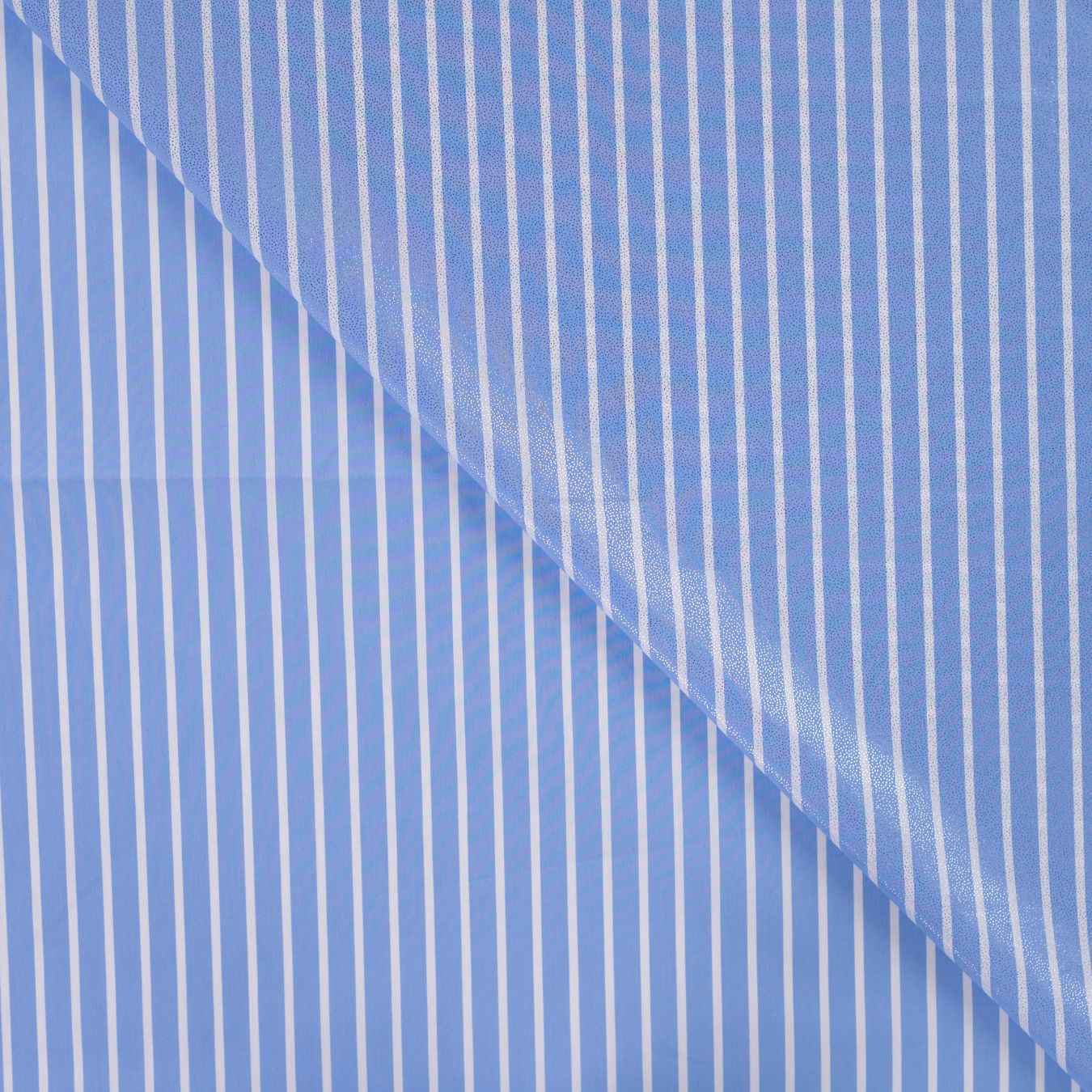 Silver Glint Shirting Foil Printed Cotton 105gsm Dress Fabric Fold
