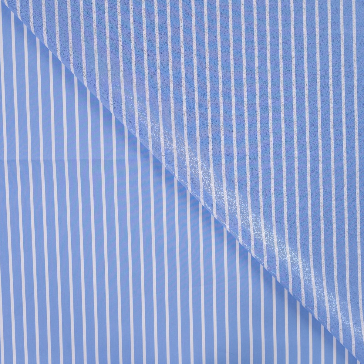 Silver Glint Shirting Foil Printed Cotton 105gsm Dress Fabric Fold