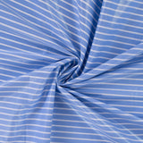 Silver Glint Shirting Foil Printed Cotton 105gsm Dress Fabric Swirl