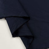 Simply Navy Cotton Shirting Fabric Fold

