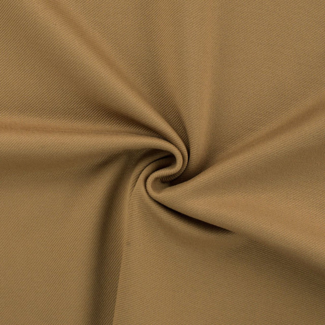 Smart Move Camel Punta Twill Knitted Viscose 350gsm Dress Fabric Swirl