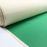 Soft Backed Faux Leather Green Polyurethane Polyester Leatherette Textured Fabric Roll