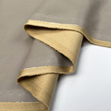 Soft Backed Faux Leather Taupe Polyurethane Polyester Leatherette Textured Fabric Fold