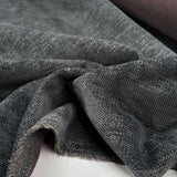 Soft Chenille Furnishing Ash Polyester Grey Fire Retardant Upholstery Fabric CU