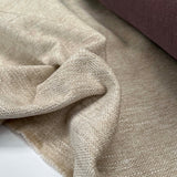 Soft Chenille Furnishing Sand Poly Fire Retardant Fabric CU
