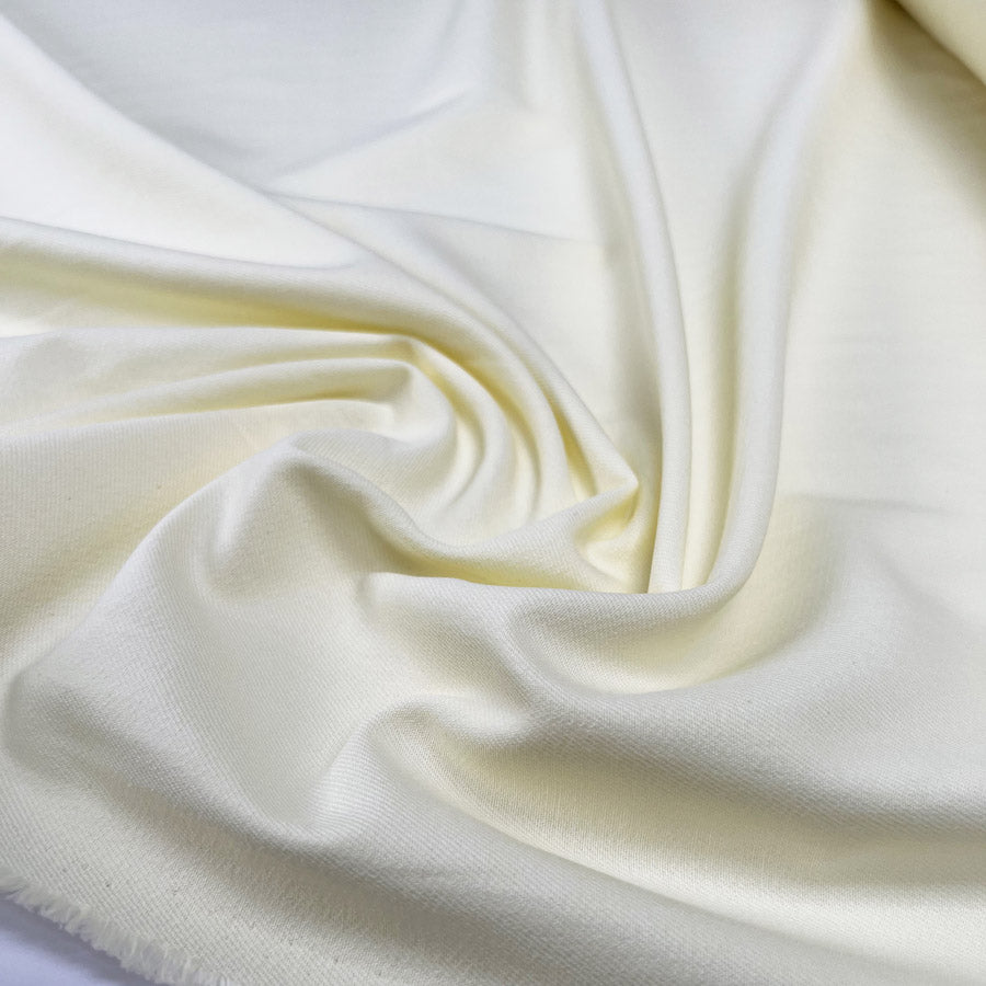 Soft Cotton Twill Mellow Yellow Vanilla Woven Dress Fabric CU